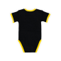 Preview: Borussia Dortmund BVB Baby Body Emblem Schwarz GOTS